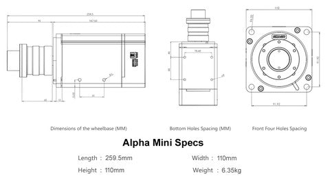 BUNDLE ALPHA MINI - 10 Nm SIMAGIC DIRECT DRIVE