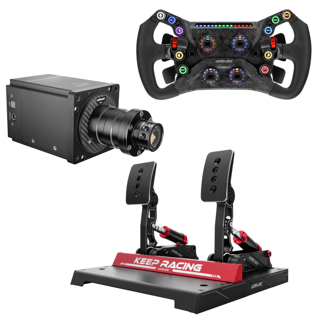 simagic pedals p1000 Alpha Mini / P1000 Sim Racing Bundle – Be Fast Racing