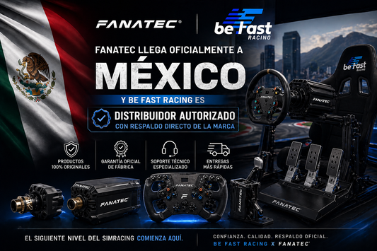 Fanatec llega oficialmente a México: Be Fast Racing, distribuidor autorizado con respaldo directo