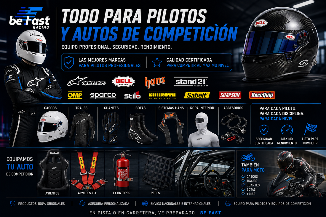 Equipo para Pilotos de Carreras en México: Todo lo que Necesitas para Competir con Seguridad y Rendimiento