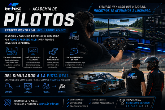 Academia de Pilotos Be Fast Racing: Coaching Profesional para Llevar tu Manejo al Siguiente Nivel