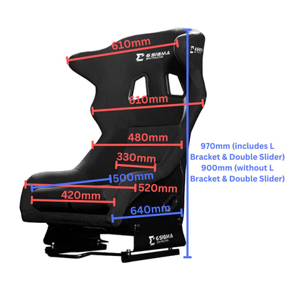 Chassis 80 x 40mm Aluminum BFR Black