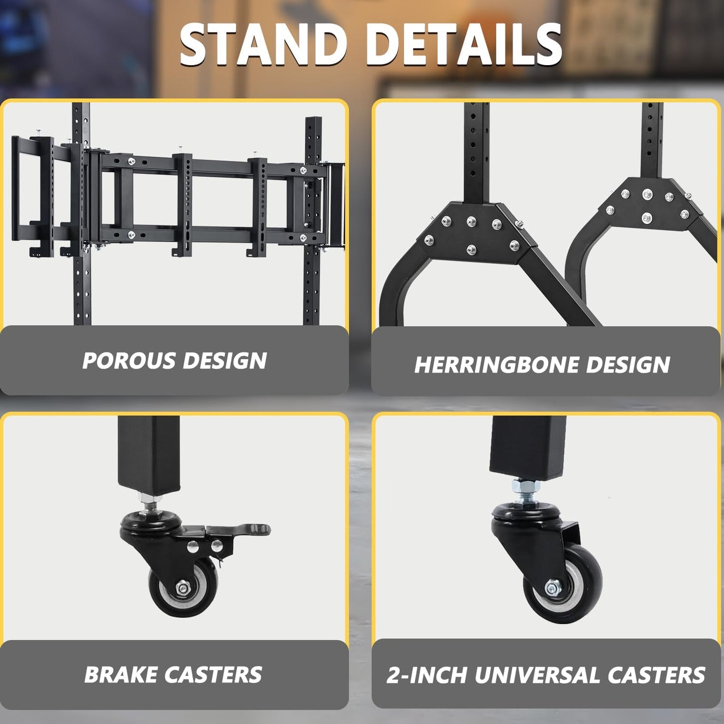 Stand Monitor Gamer Triple Monitor Hasta 32