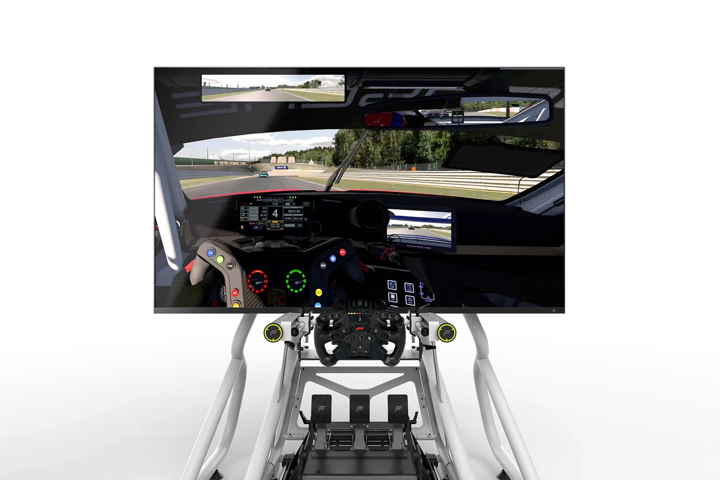 GT Cockpit Monitor Stand White