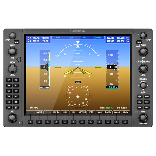 MGX1000 Instrument Panel Moza Flight