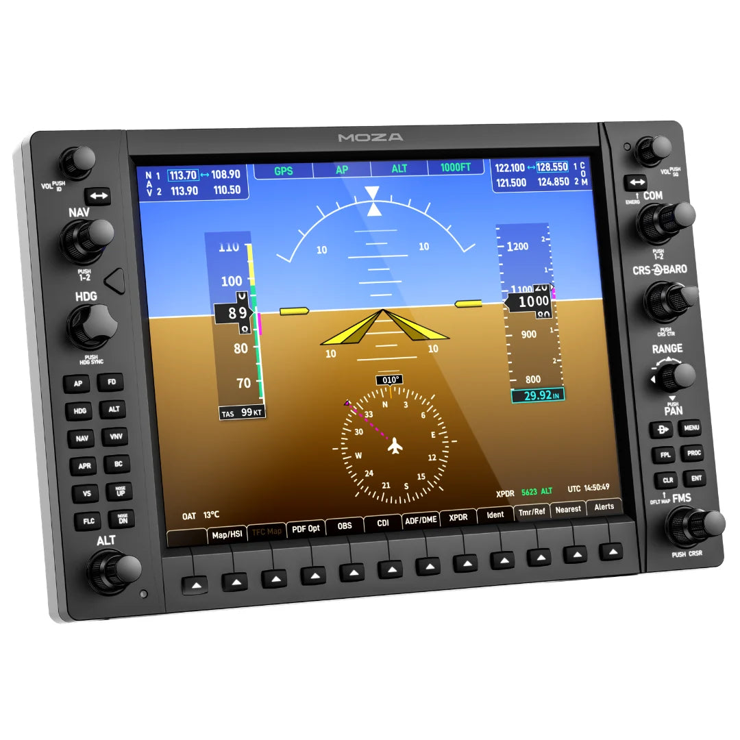 MGX1000 Instrument Panel Moza Flight