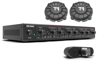 Trak Racer 4CH 40W Low-Frequency Class-D Amplifier with 2 Bass Shakers and Rig Mounts