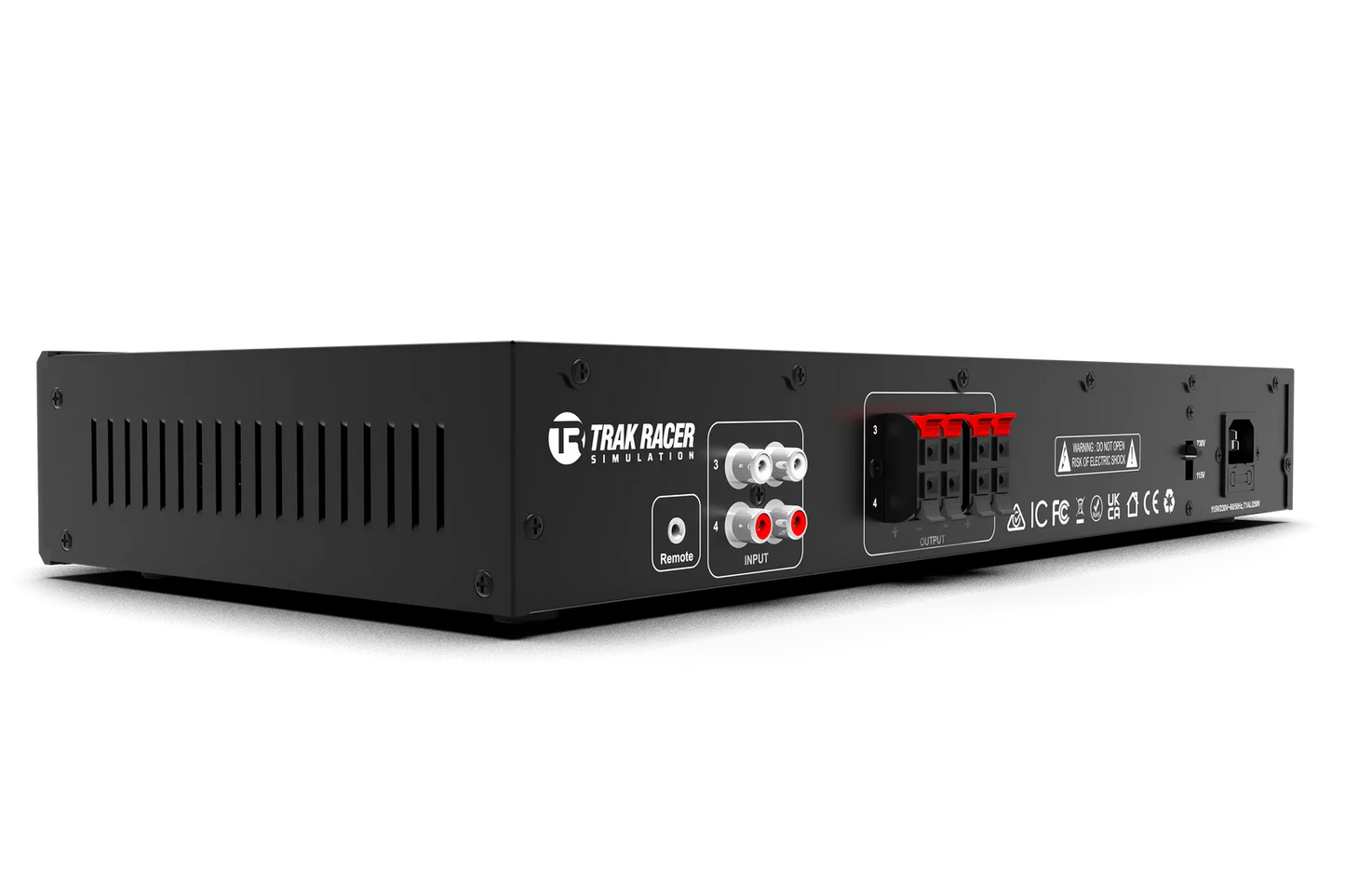 Trak Racer 4CH 40W Low-Frequency Class-D Amplifier with 2 Bass Shakers and Rig Mounts