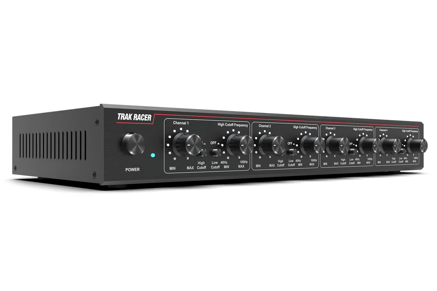 Trak Racer 4CH 40W Low-Frequency Class-D Amplifier with 2 Bass Shakers and Rig Mounts