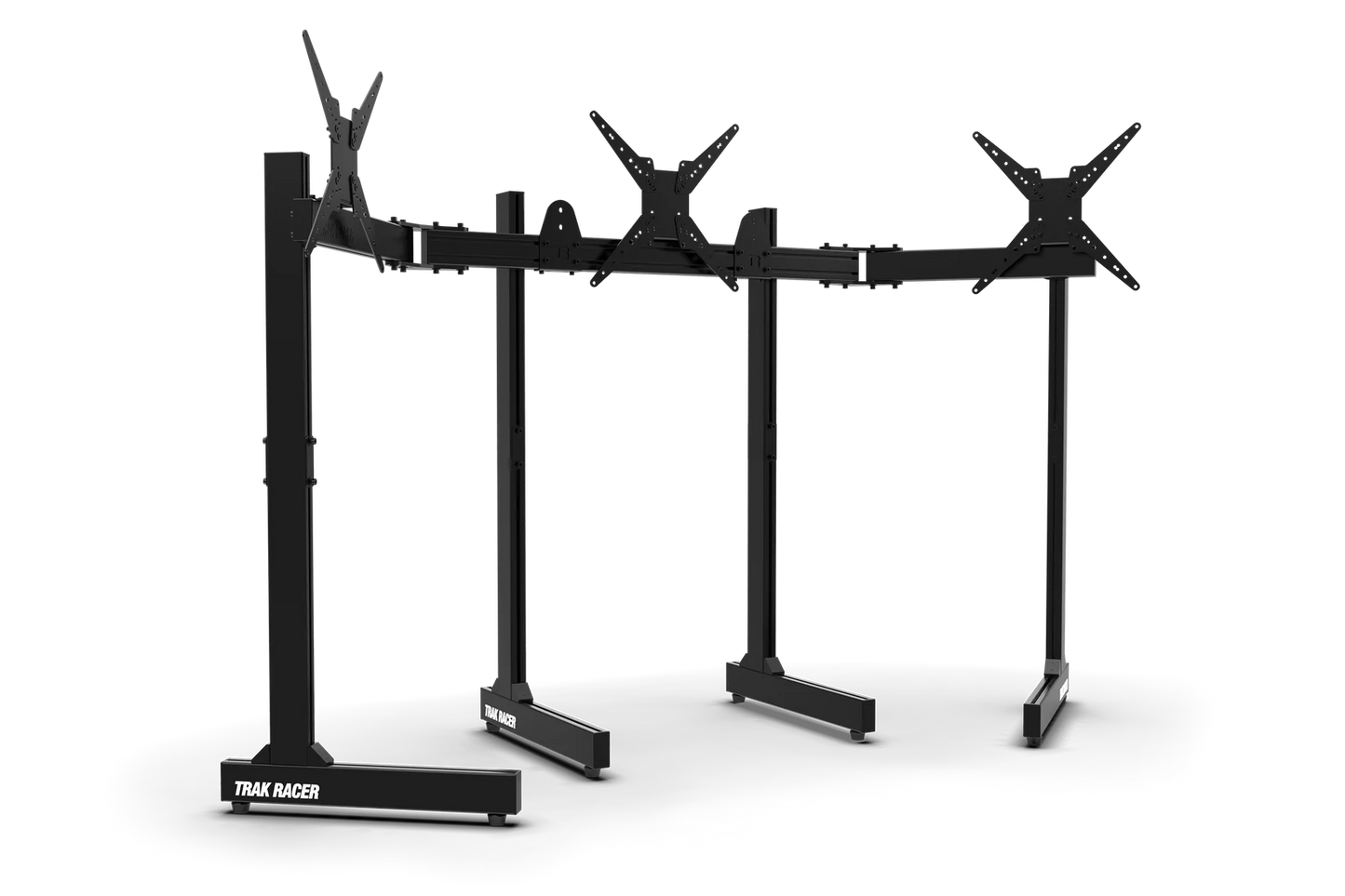 Freestanding Triple (3) Monitor Stand with Extra Leg Supports - Supports up to 55" Displays