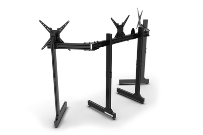 Freestanding Triple (3) Monitor Stand with Extra Leg Supports - Supports up to 55" Displays