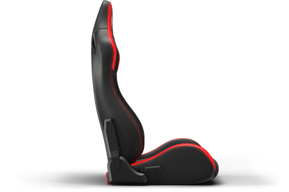 Recliner Sim Racing Seat — Premium Leather/Alcantara-Style Adjustable Seat