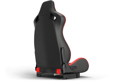 Recliner Sim Racing Seat — Premium Leather/Alcantara-Style Adjustable Seat