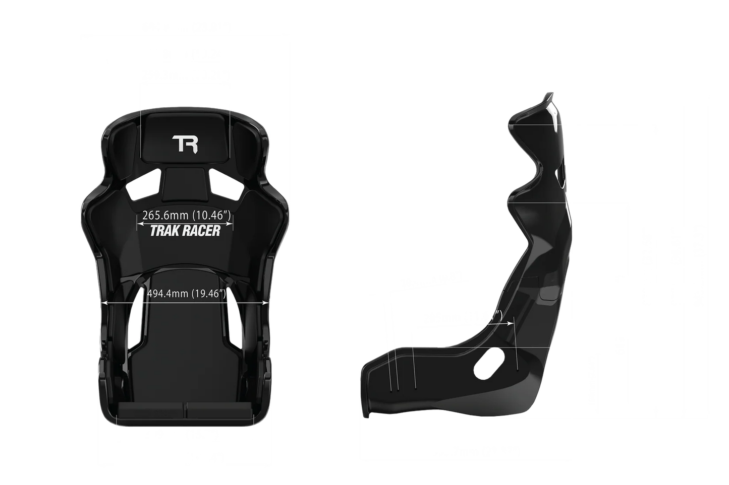 TRS TR Series GT Pro Racing Seat - Fiberglass Grey