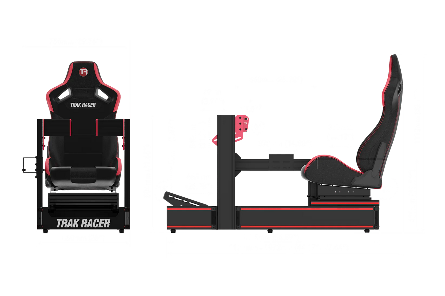 TR160 V5 Racing Simulator with Seat Slider Kit