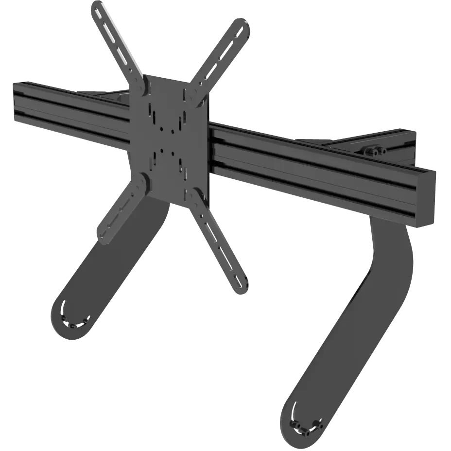 Chassis 80 x 40mm Aluminum BFR Black